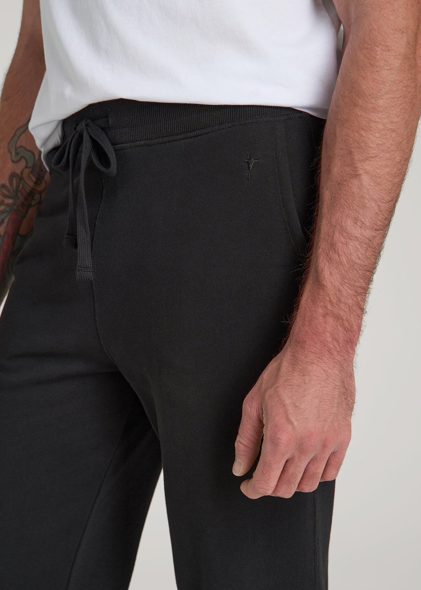 American Tall Men Wearever 2.0 Fleece Joggers for Tall Men in Black