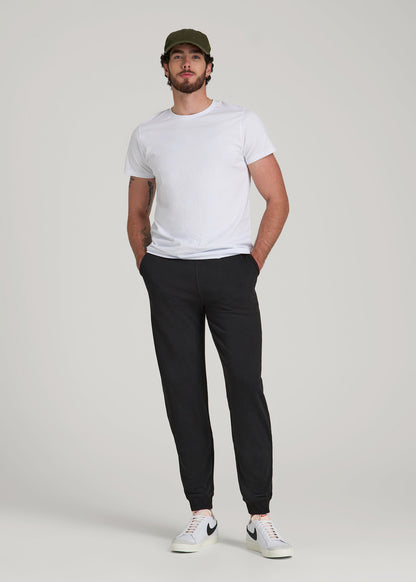 American Tall Men Wearever 2.0 Fleece Joggers for Tall Men in Black