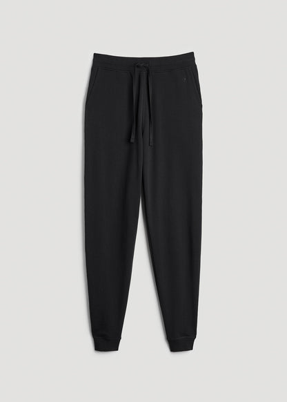 American Tall Men Wearever 2.0 Fleece Joggers for Tall Men in Black