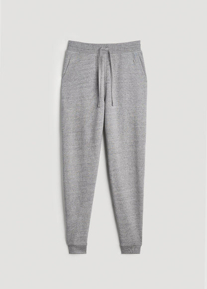 American Tall Men Wearever 2.0 Fleece Joggers for Tall Men in Heathered Grey