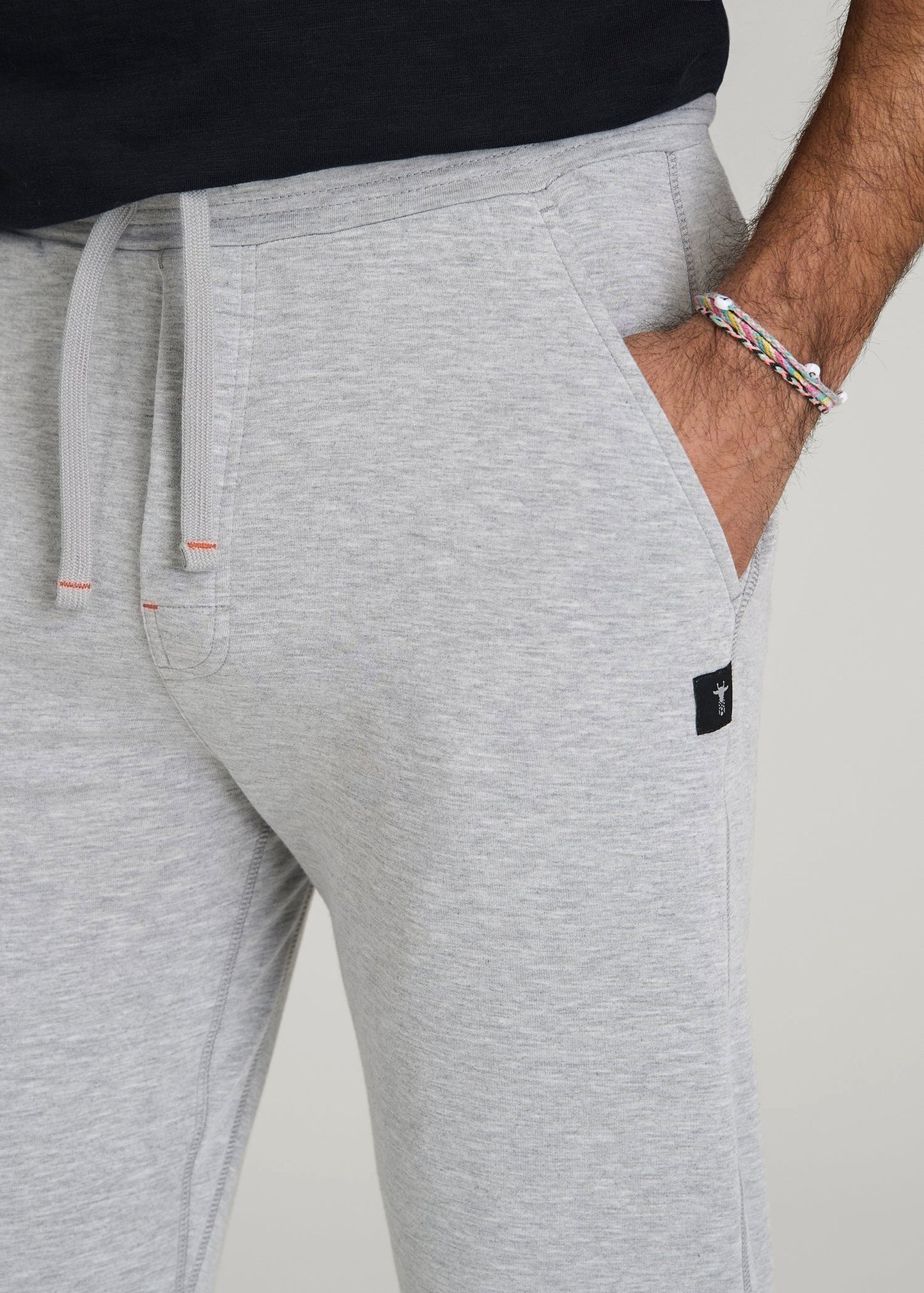 American Tall Men Sleep Joggers for Tall Men in Grey Mix