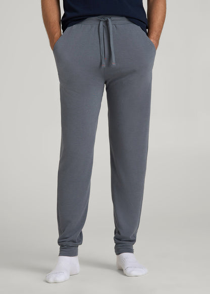 American Tall Men Sleep Joggers for Tall Men in Smoky Blue