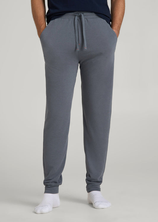 American Tall Men Sleep Joggers for Tall Men in Smoky Blue
