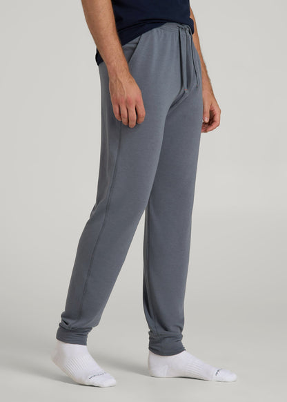 American Tall Men Sleep Joggers for Tall Men in Smoky Blue