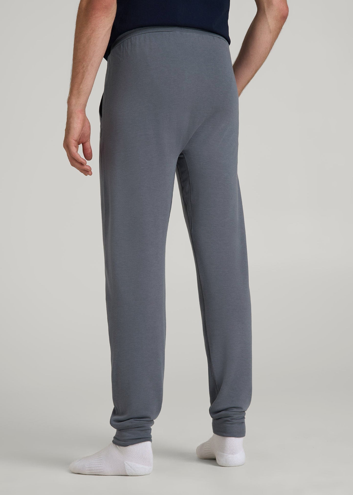 American Tall Men Sleep Joggers for Tall Men in Smoky Blue