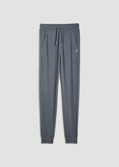 American Tall Men Sleep Joggers for Tall Men in Smoky Blue