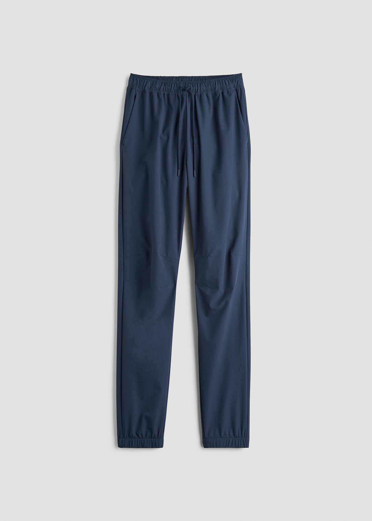 American Tall Men Flex Nylon Joggers for Tall Men in Navy Blue