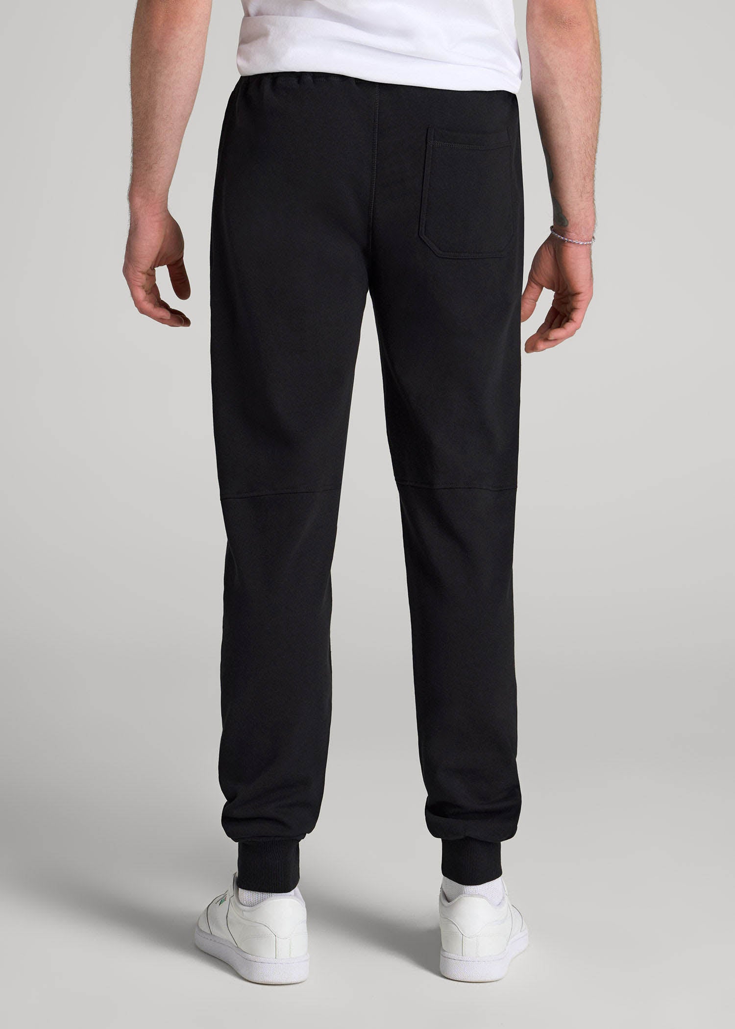 American Tall Men Wearever French Terry Joggers for Tall Men in Black