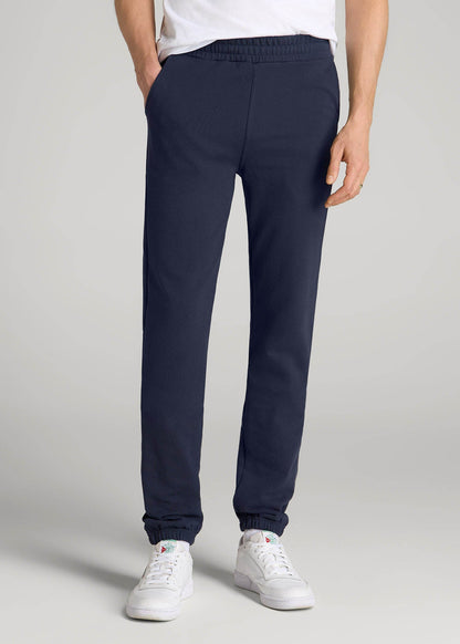 American Tall Men Wearever French Terry Sweatpants for Tall Men in Navy