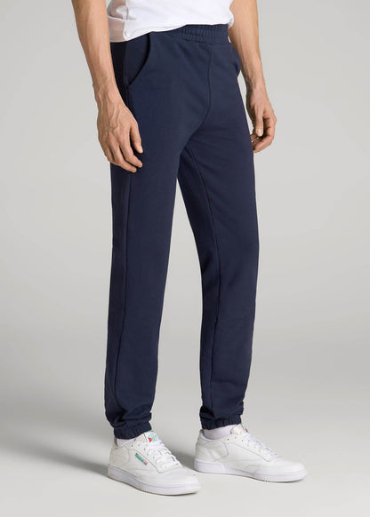 American Tall Men Wearever French Terry Sweatpants for Tall Men in Navy