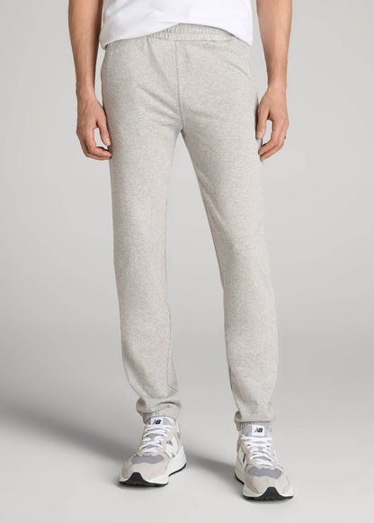 American Tall Men Wearever French Terry Sweatpants for Tall Men in Grey Mix