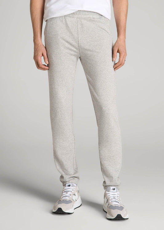 American Tall Men Wearever French Terry Sweatpants for Tall Men in Grey Mix