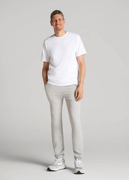 American Tall Men Wearever French Terry Sweatpants for Tall Men in Grey Mix