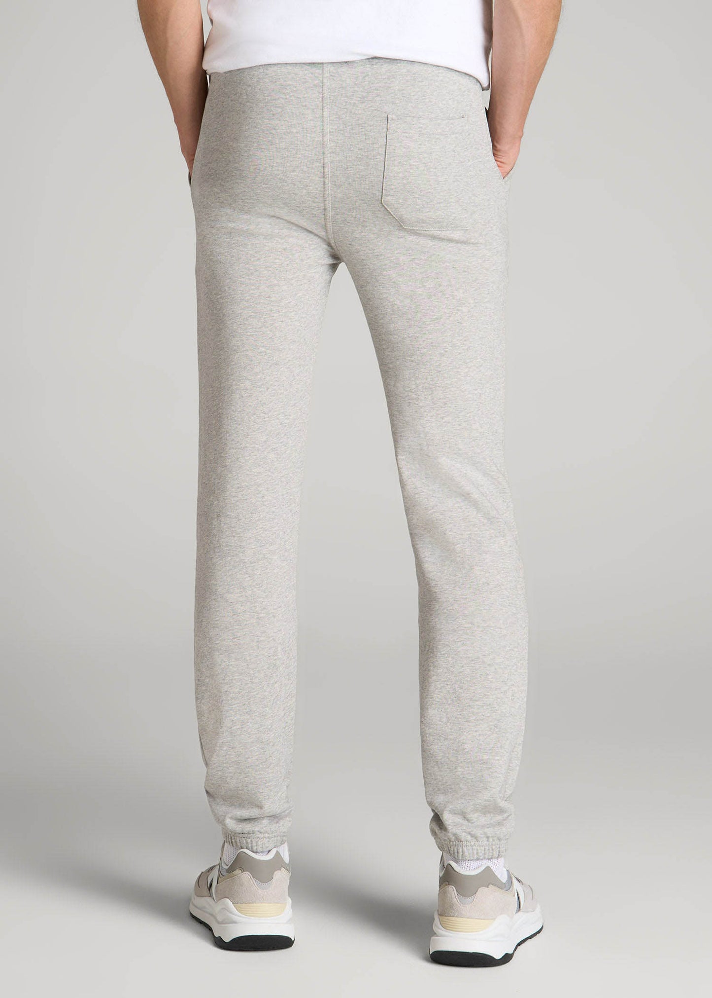 American Tall Men Wearever French Terry Sweatpants for Tall Men in Grey Mix