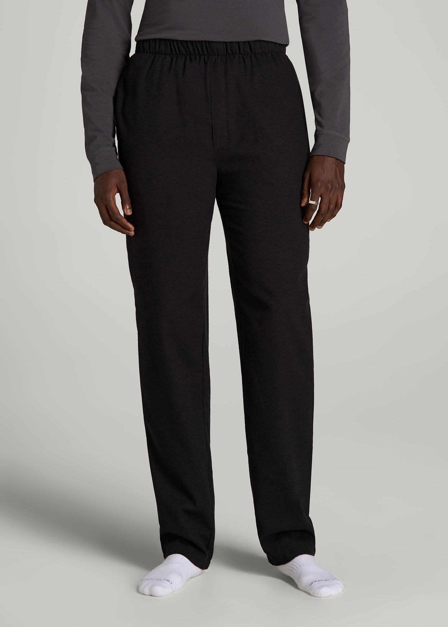 American Tall Men Pajama Pants for Tall Men in Charcoal Mix