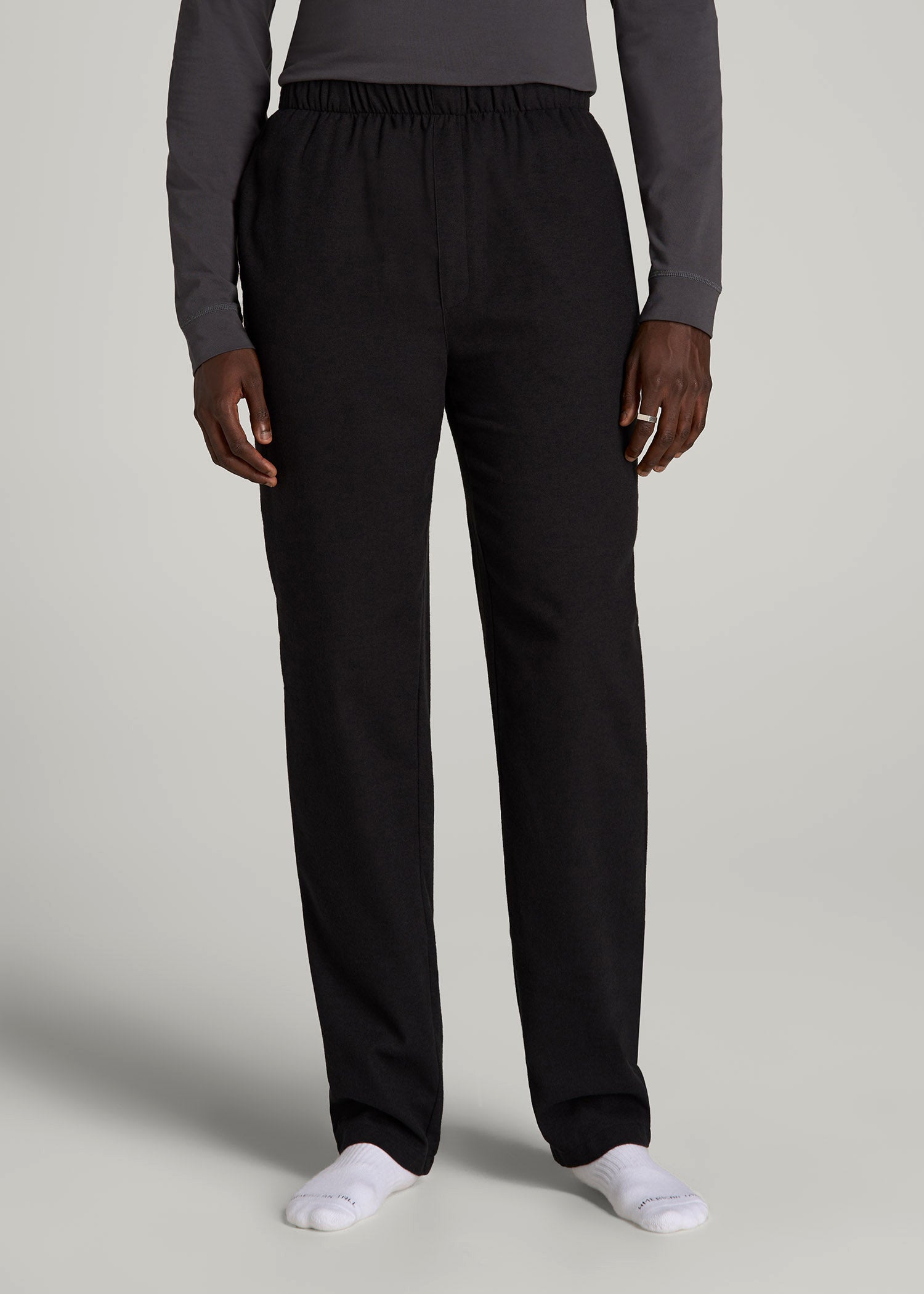 American Tall Men Pajama Pants for Tall Men in Charcoal Mix