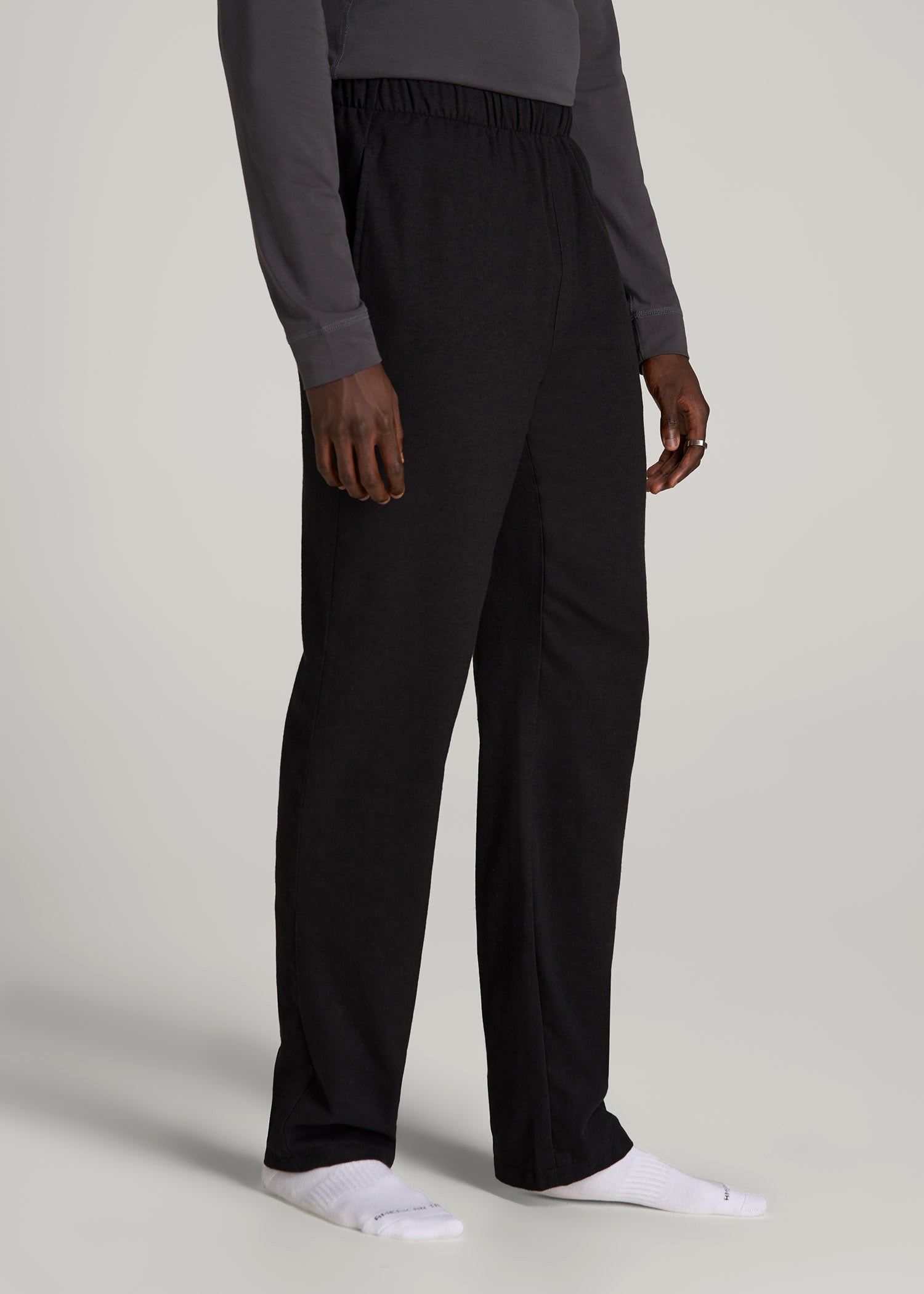 American Tall Men Pajama Pants for Tall Men in Charcoal Mix