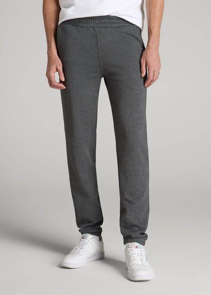 American Tall Men Wearever French Terry Sweatpants for Tall Men in Charcoal Mix