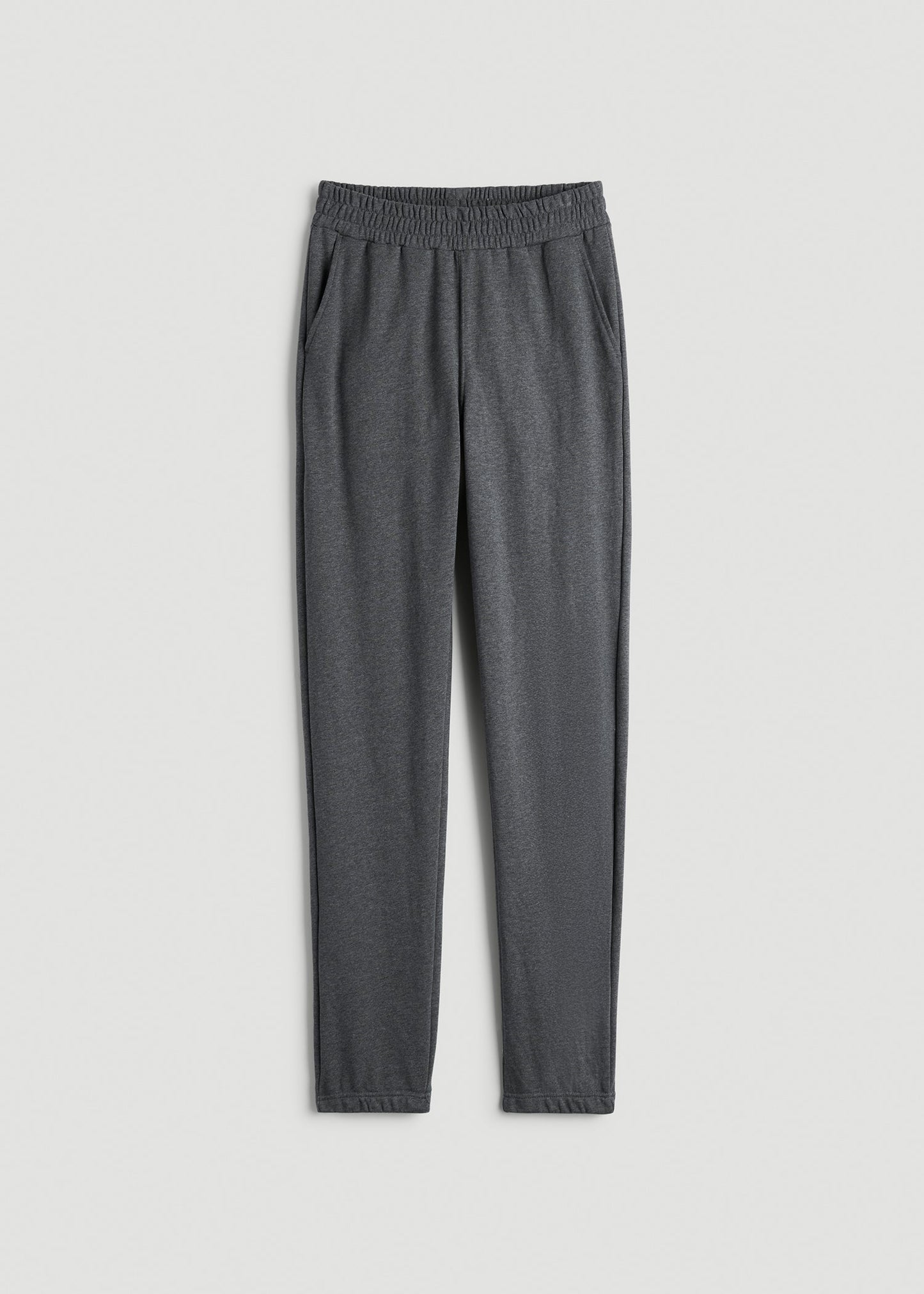 American Tall Men Wearever French Terry Sweatpants for Tall Men in Charcoal Mix