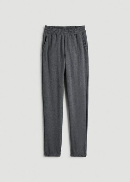 American Tall Men Wearever French Terry Sweatpants for Tall Men in Charcoal Mix