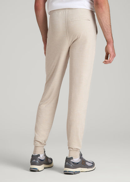 American Tall Men Weekender Stretch Lounge Joggers for Tall Men in Stone Heather