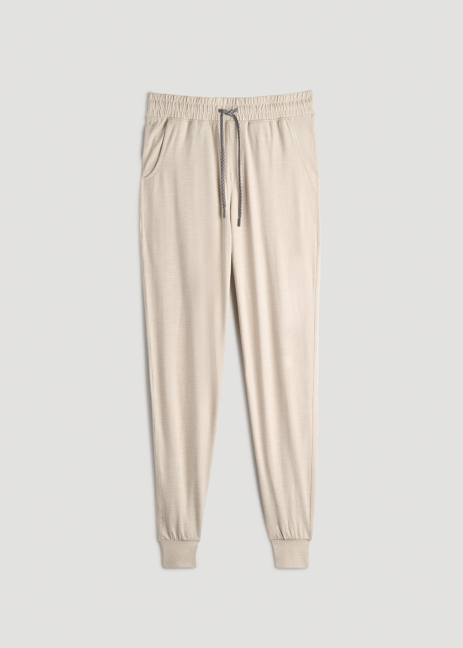 American Tall Men Weekender Stretch Lounge Joggers for Tall Men in Stone Heather