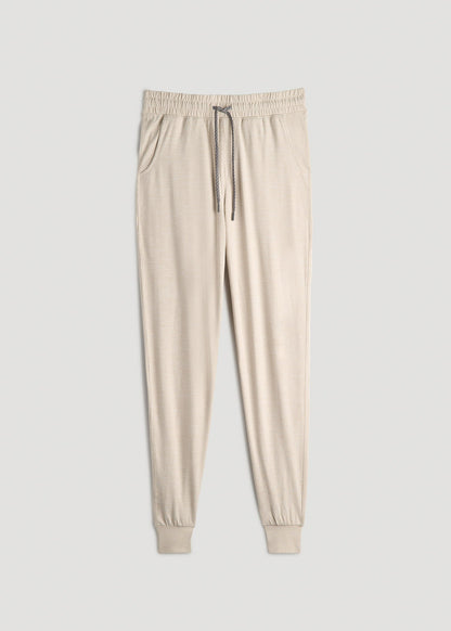 American Tall Men Weekender Stretch Lounge Joggers for Tall Men in Stone Heather