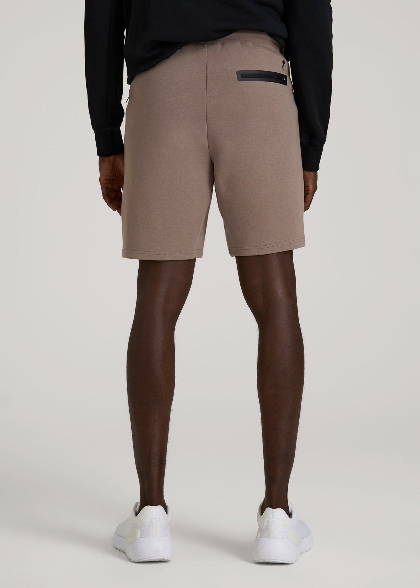 American Tall Men Tech Motion Fleece Shorts for Tall Men in Portobello