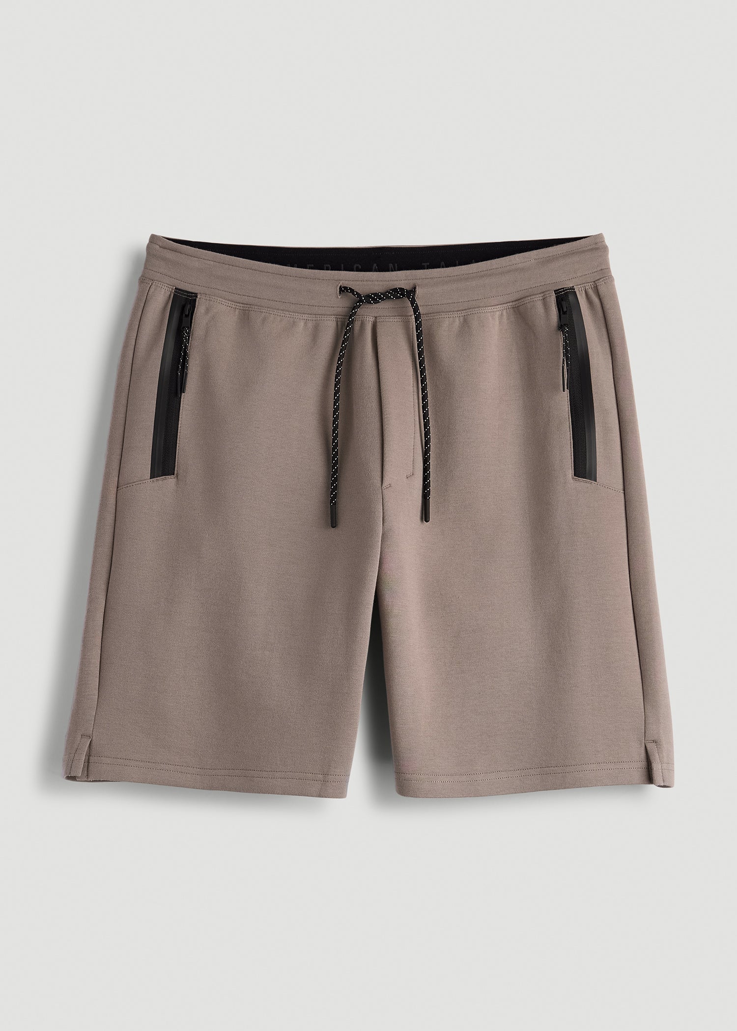 American Tall Men Tech Motion Fleece Shorts for Tall Men in Portobello
