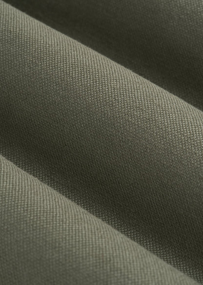American Tall Men Stretch Cotton Linen Blend Shorts for Tall Men in Olive