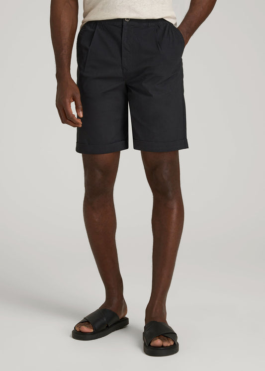 American Tall Men Bermuda Shorts for Tall Men in Black