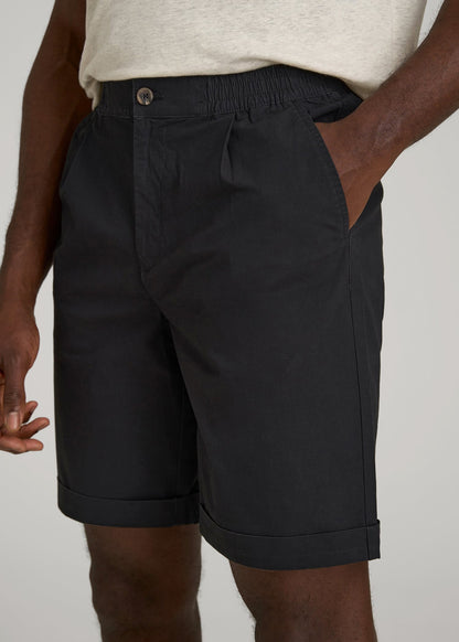 American Tall Men Bermuda Shorts for Tall Men in Black