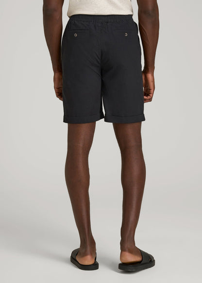 American Tall Men Bermuda Shorts for Tall Men in Black