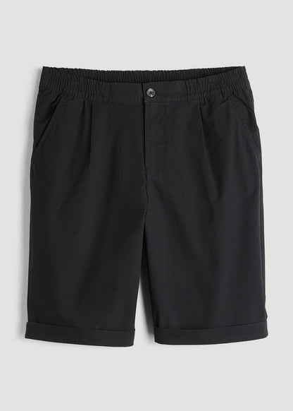 American Tall Men Bermuda Shorts for Tall Men in Black