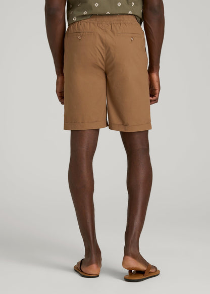 American Tall Men Bermuda Shorts for Tall Men in Russet Brown