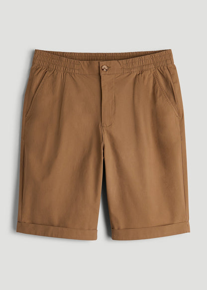 American Tall Men Bermuda Shorts for Tall Men in Russet Brown