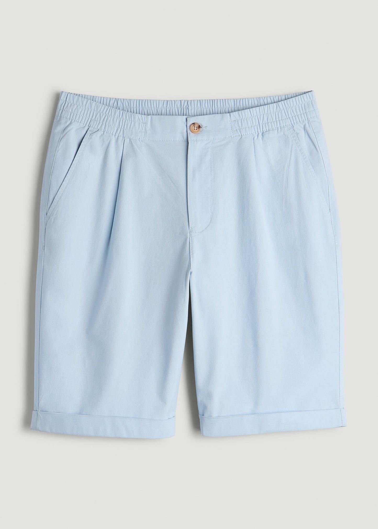 American Tall Men Bermuda Shorts for Tall Men in Ice Blue