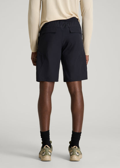 American Tall Men 10 Pocket Hiking Short for Tall Men in Black