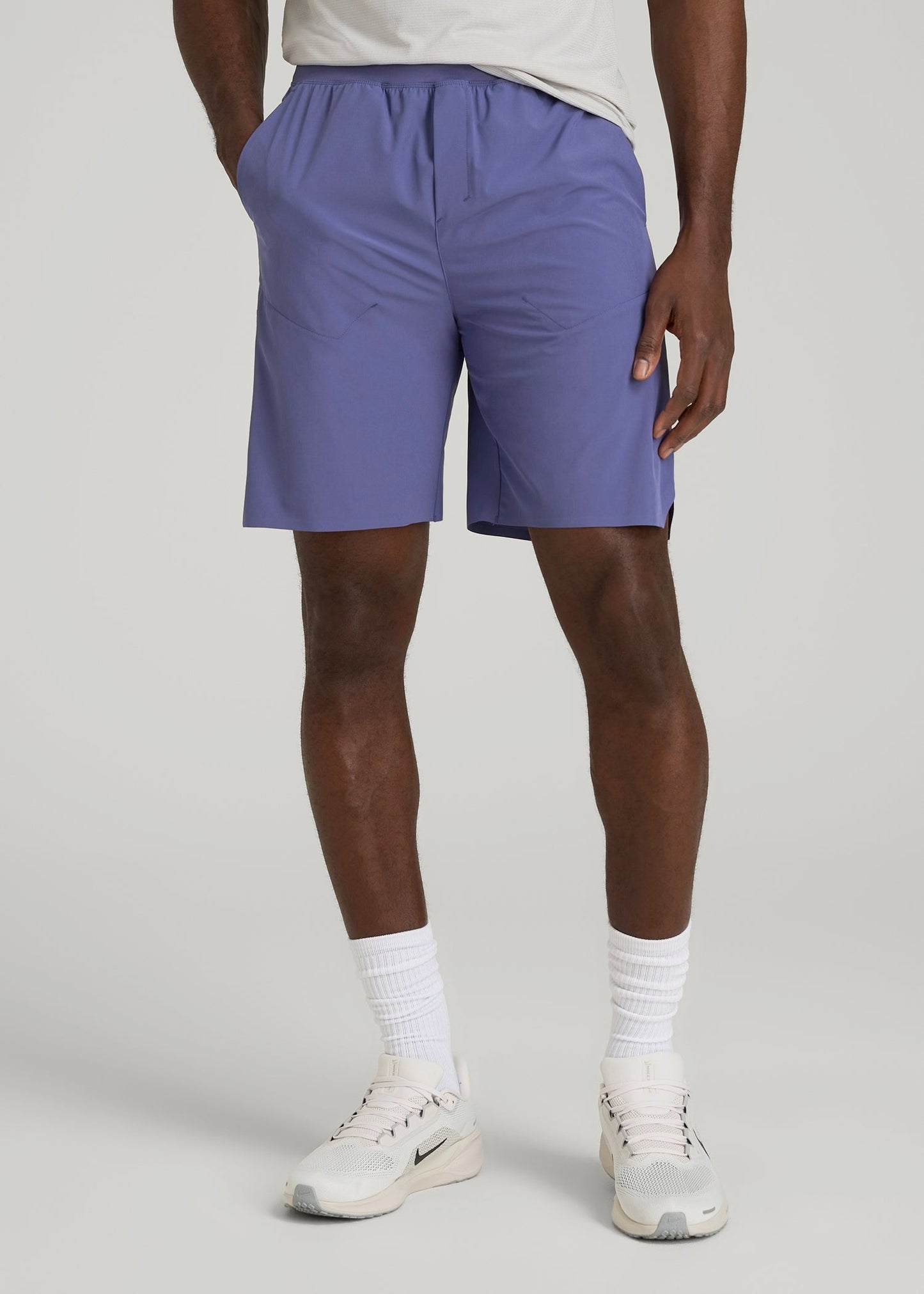 American Tall Men 2-in-1 Featherweight Running Short for Tall Men in Future Dusk