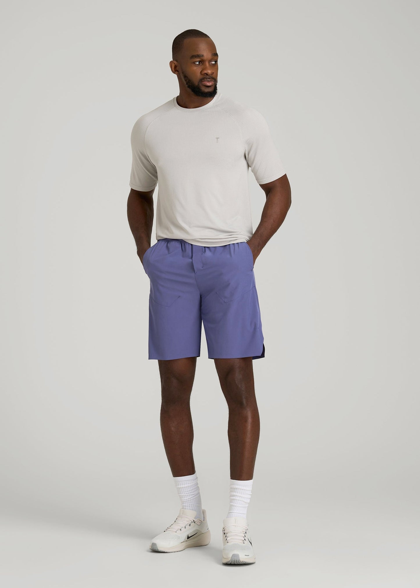 American Tall Men 2-in-1 Featherweight Running Short for Tall Men in Future Dusk