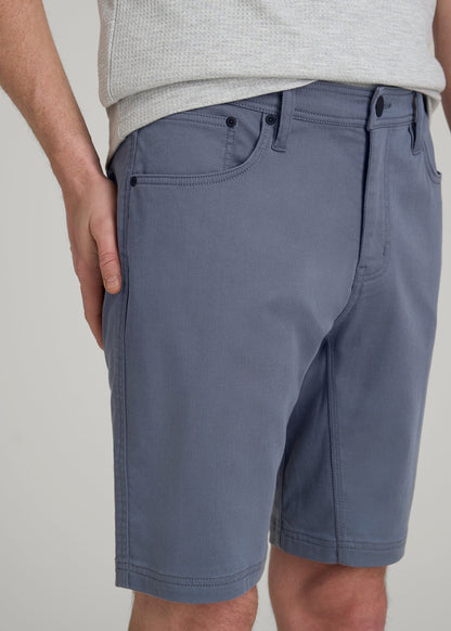 American Tall Men Everyday Comfort 5 Pocket Short for Tall Men in Blue Slate