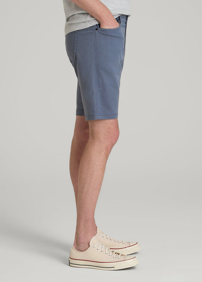 American Tall Men Everyday Comfort 5 Pocket Short for Tall Men in Blue Slate