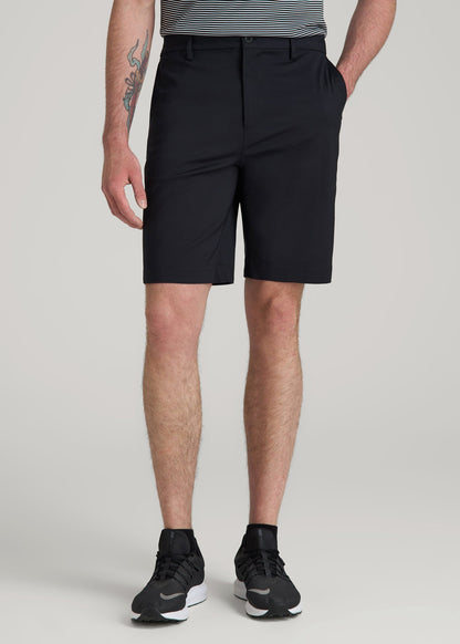 American Tall Men Tech Chino Shorts for Tall Men in Deep Navy