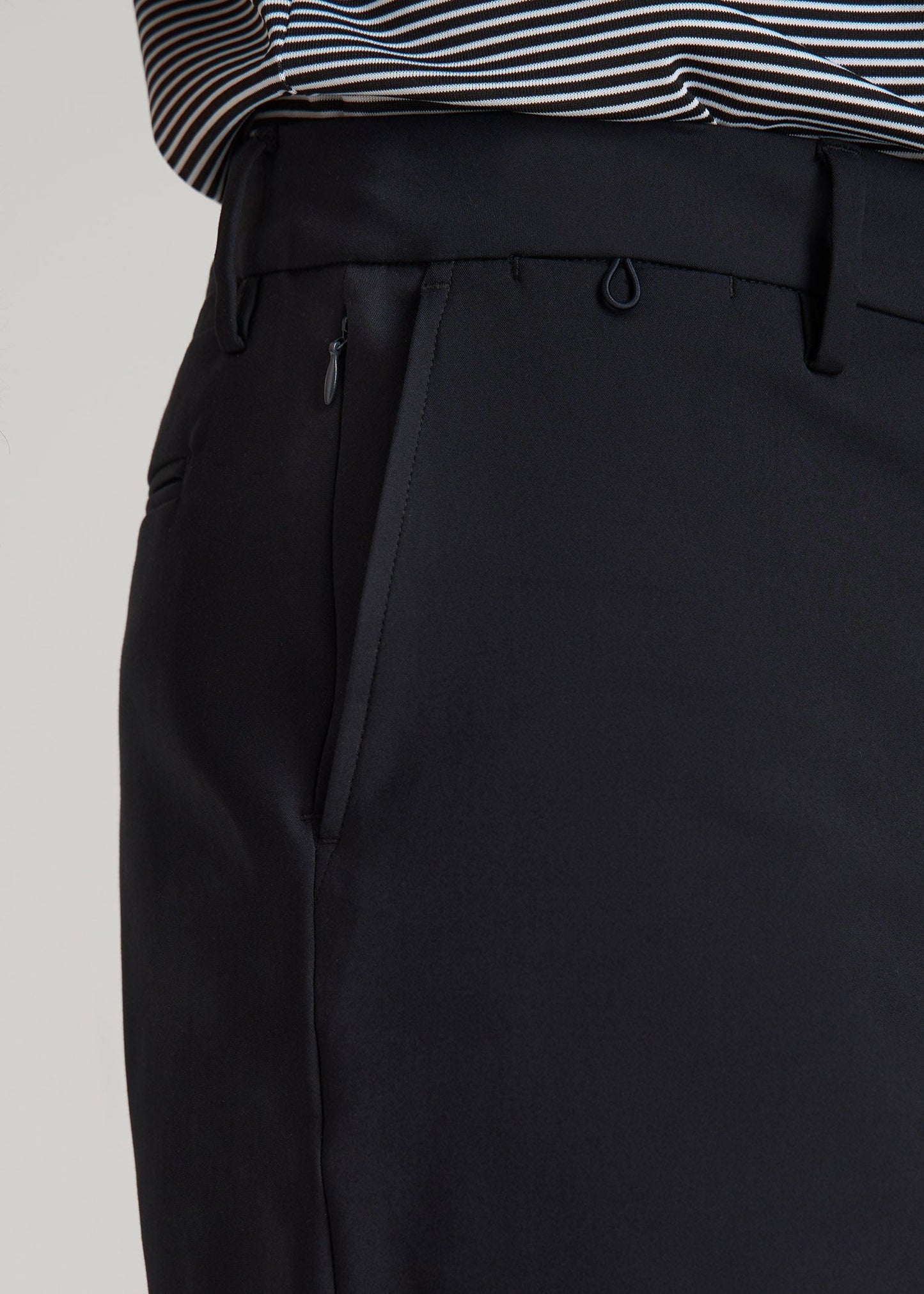 American Tall Men Tech Chino Shorts for Tall Men in Deep Navy