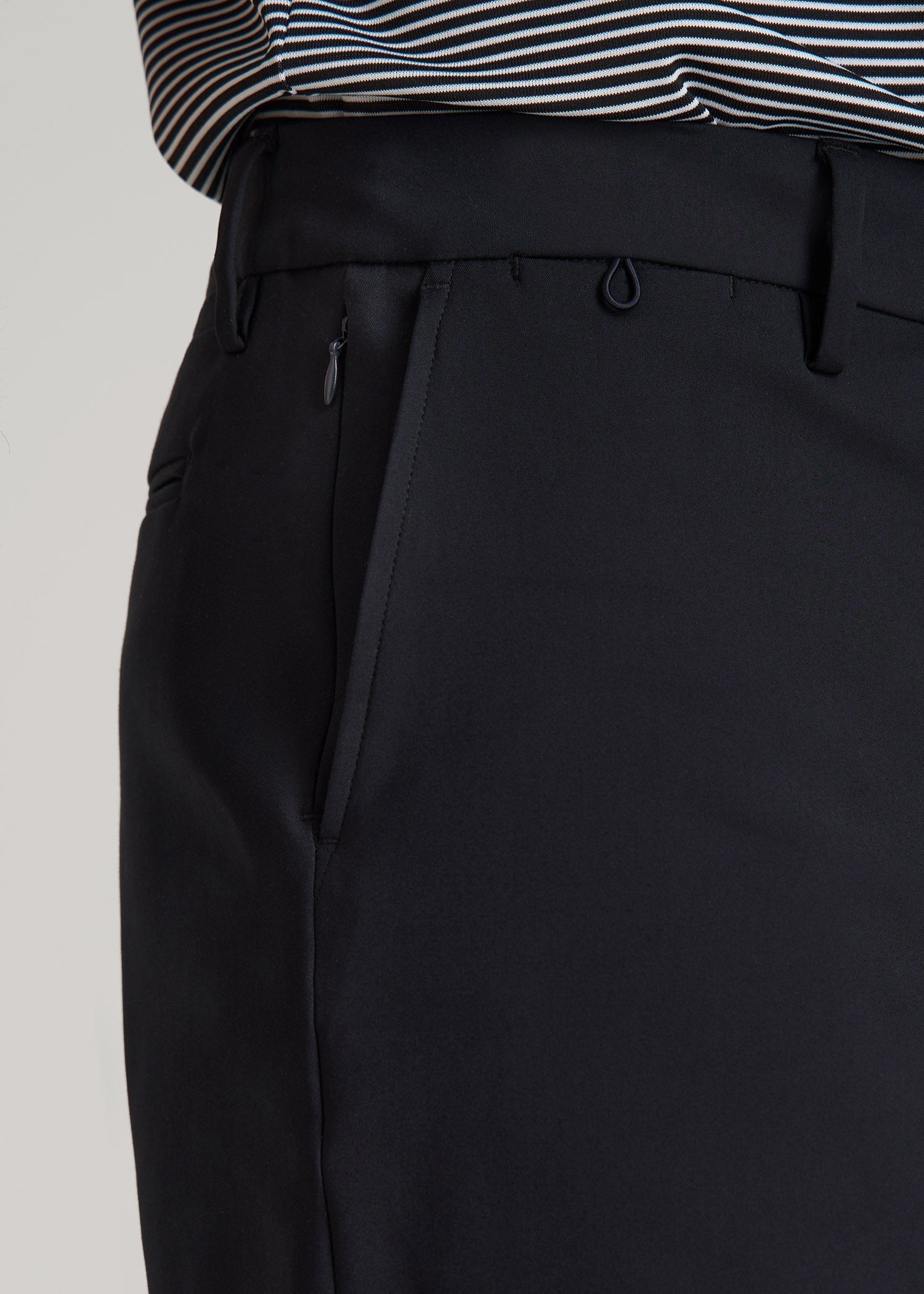 American Tall Men Tech Chino Shorts for Tall Men in Deep Navy