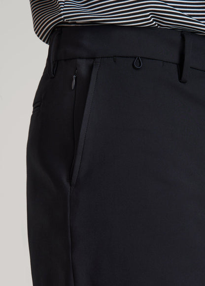 American Tall Men Tech Chino Shorts for Tall Men in Deep Navy