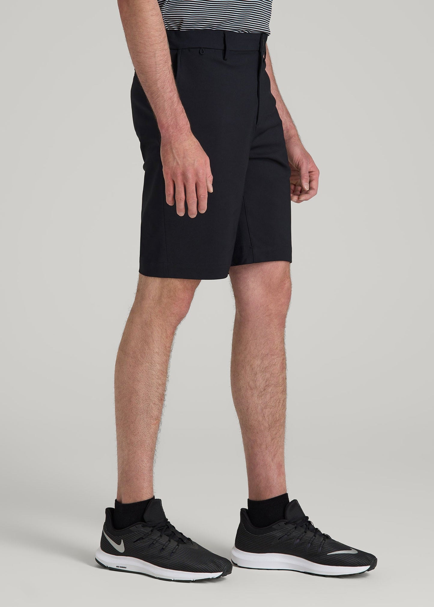 American Tall Men Tech Chino Shorts for Tall Men in Deep Navy