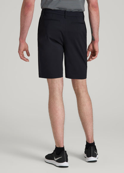 American Tall Men Tech Chino Shorts for Tall Men in Deep Navy
