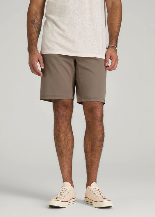 American Tall Men Everyday Comfort 5 Pocket Short for Tall Men in Dark Sand