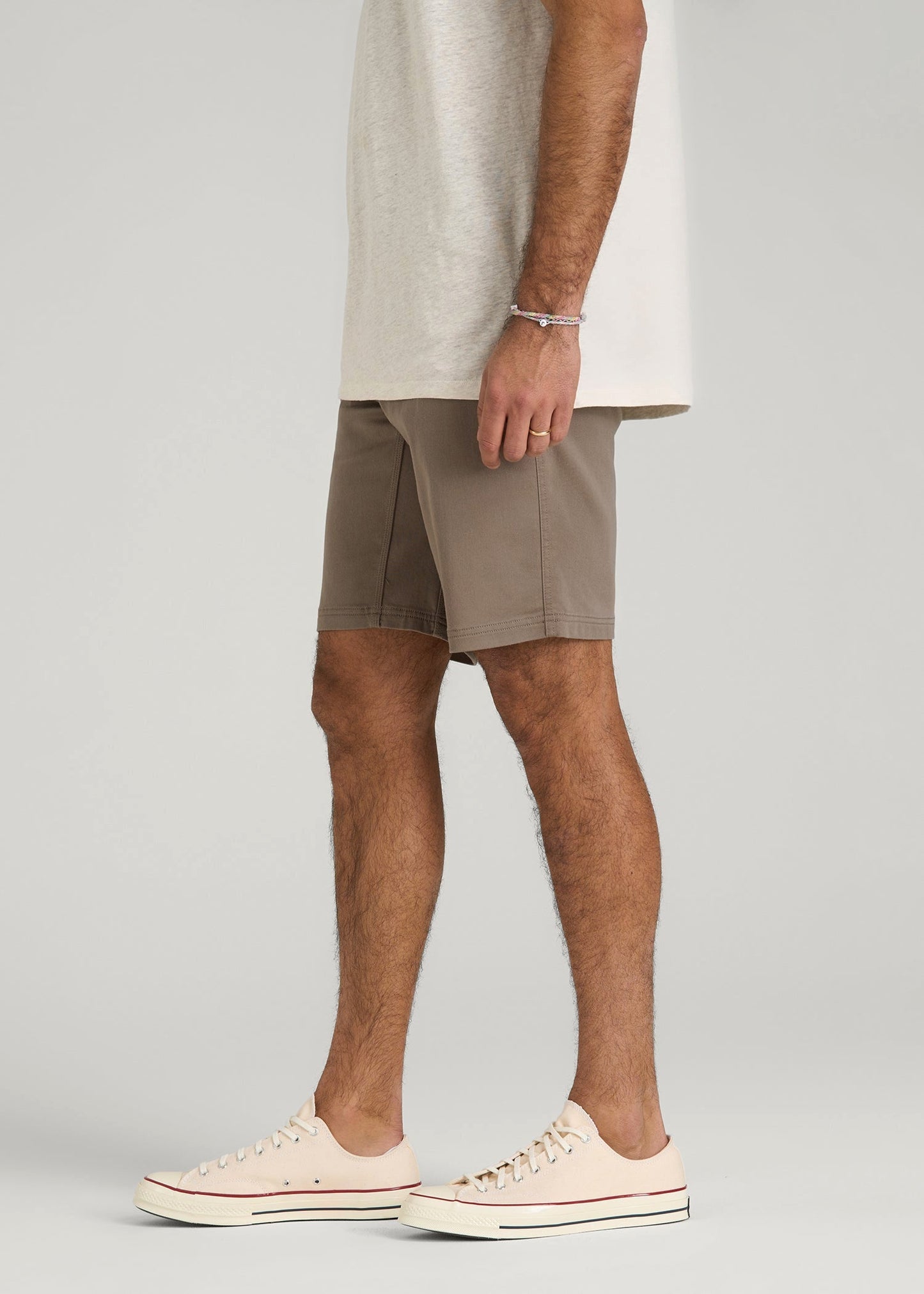 American Tall Men Everyday Comfort 5 Pocket Short for Tall Men in Dark Sand